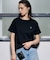 MARY QUANT BACK APPLIQUE T-SHIRT