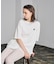MARY QUANT BACK APPLIQUE T-SHIRT
