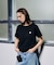 MARY QUANT BACK APPLIQUE T-SHIRT