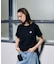 MARY QUANT BACK APPLIQUE T-SHIRT