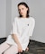 MARY QUANT BACK APPLIQUE T-SHIRT