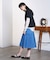 MARY QUANT BACK APPLIQUE T-SHIRT