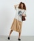 REGIMENTAL STRIPE SKIRT GRAPHIC DRESS
