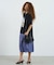 REGIMENTAL STRIPE SKIRT GRAPHIC DRESS