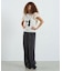 LACE SLEEVE GRAPHIC TOP