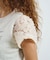 LACE SLEEVE GRAPHIC TOP