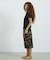 LACE SLEEVE GRAPHIC TOP