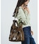 OUTDOOR FAKE LEATHER 2WAY BELT BAG