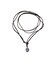 STONE LEATHER CODE NECKLACE