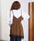 FLOCKED TULLE CAMI DRESS