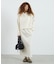 MIXED FABRIC HOODIE AND SKIRT SET