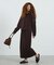 MIXED FABRIC HOODIE AND SKIRT SET