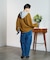 KNIT x DENIM CARDIGAN