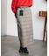 CHECK PENCIL SKIRT
