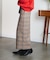 CHECK PENCIL SKIRT