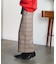CHECK PENCIL SKIRT