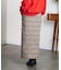 CHECK PENCIL SKIRT