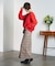 CHECK PENCIL SKIRT
