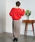 CHECK PENCIL SKIRT
