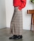 CHECK PENCIL SKIRT