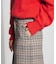 CHECK PENCIL SKIRT