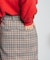 CHECK PENCIL SKIRT
