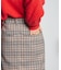 CHECK PENCIL SKIRT