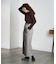 CHECK PENCIL SKIRT