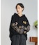 EMBROIDERY HOODED SWEAT