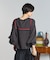 SAILOR COLLAR FRENCH TERRY TOP
