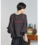 SAILOR COLLAR FRENCH TERRY TOP