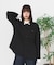 【RED CAP GIRL レッドキャップガール】バックプリント 襟配色 ビッグシャツ