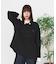 【RED CAP GIRL レッドキャップガール】バックプリント 襟配色 ビッグシャツ