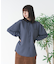 【RED CAP GIRL レッドキャップガール】バックプリント 襟配色 ビッグシャツ