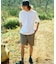 【RAGGED MOUNTAIN：ラギットマウンテン】【タフな肉厚100%コットン】BELMONT/ベルモント エンボスロゴTシャツ ヘビーウェイト ルーズシルエット 透けない・丈夫 半袖