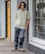 【RAGGED MOUNTAIN：ラギットマウンテン】【タフな肉厚100%コットン】BELMONT/ベルモント エンボスロゴTシャツ ヘビーウェイト ルーズシルエット 透けない・丈夫 半袖