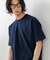 【RAGGED MOUNTAIN：ラギットマウンテン】【タフな肉厚100%コットン】BELMONT/ベルモント エンボスロゴTシャツ ヘビーウェイト ルーズシルエット 透けない・丈夫 半袖