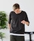 【汗染みの目立ちにくいTシャツ ZEROSTAIN】 切り替えデザインTシャツ 防汚 UVカット 綿タッチ・厚手