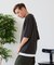 【汗染みの目立ちにくいTシャツ ZEROSTAIN】 切り替えデザインTシャツ 防汚 UVカット 綿タッチ・厚手