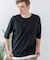 【汗染みの目立ちにくいTシャツ ZEROSTAIN】 切り替えデザインTシャツ 防汚 UVカット 綿タッチ・厚手