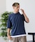 【汗染みの目立ちにくいTシャツ ZEROSTAIN】 切り替えデザインTシャツ 防汚 UVカット 綿タッチ・厚手