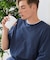 【汗染みの目立ちにくいTシャツ ZEROSTAIN】 切り替えデザインTシャツ 防汚 UVカット 綿タッチ・厚手