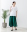 【汗染みの目立ちにくいTシャツ ZEROSTAIN】ロールカフサイドスリットTシャツ 撥水・UVカット機能付き レディース 快適Tシャツ