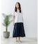 【汗染みの目立ちにくいTシャツ ZEROSTAIN】ロールカフサイドスリットTシャツ 撥水・UVカット機能付き レディース 快適Tシャツ