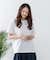 【汗染みの目立ちにくいTシャツ ZEROSTAIN】ロールカフサイドスリットTシャツ 撥水・UVカット機能付き レディース 快適Tシャツ