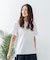 【汗染みの目立ちにくいTシャツ ZEROSTAIN】ロールカフサイドスリットTシャツ 撥水・UVカット機能付き レディース 快適Tシャツ