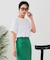 【汗染みの目立ちにくいTシャツ ZEROSTAIN】ロールカフサイドスリットTシャツ 撥水・UVカット機能付き レディース 快適Tシャツ