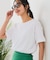 【汗染みの目立ちにくいTシャツ ZEROSTAIN】ロールカフサイドスリットTシャツ 撥水・UVカット機能付き レディース 快適Tシャツ
