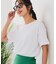 【汗染みの目立ちにくいTシャツ ZEROSTAIN】ロールカフサイドスリットTシャツ 撥水・UVカット機能付き レディース 快適Tシャツ
