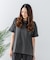 【汗染みの目立ちにくいTシャツ ZEROSTAIN】ロールカフサイドスリットTシャツ 撥水・UVカット機能付き レディース 快適Tシャツ
